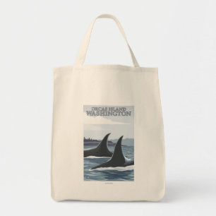 Orca Whales #1 - Orcas Island, Washington Tote Bag