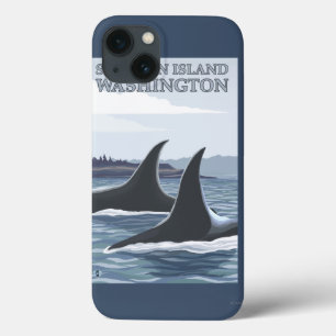 Orca Whales #1 - San Juan Island, Washington iPhone 13 Case