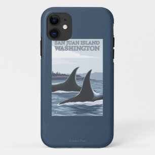 Orca Whales #1 - San Juan Island, Washington iPhone 11 Case