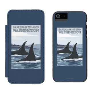 Orca Whales #1 - San Juan Island, Washington Incipio Watson™ iPhone 5 Wallet Case
