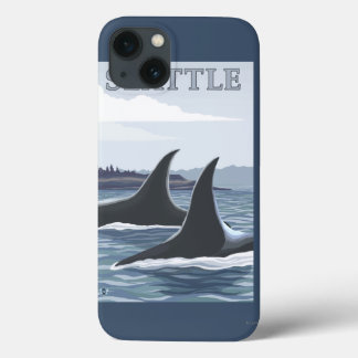 Orca Whales #1 - Seattle, Washington iPhone 13 Case