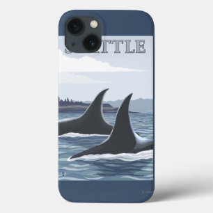 Orca Whales #1 - Seattle, Washington iPhone 13 Case