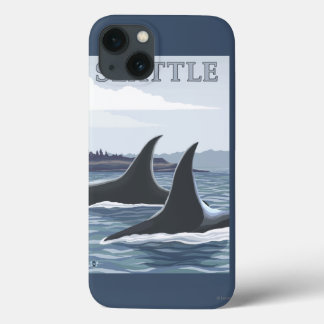 Orca Whales #1 - Seattle, Washington iPhone 13 Case
