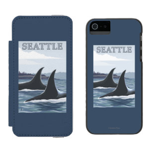 Orca Whales #1 - Seattle, Washington Incipio Watson™ iPhone 5 Wallet Case