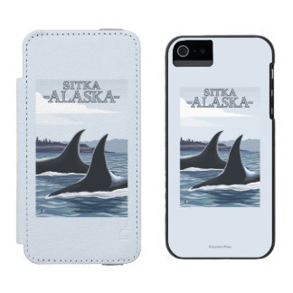 Orca Whales #1 - Sitka, Alaska Incipio Watson™ iPhone 5 Wallet Case