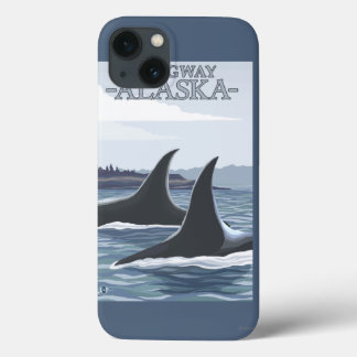 Orca Whales #1 - Skagway, Alaska iPhone 13 Case