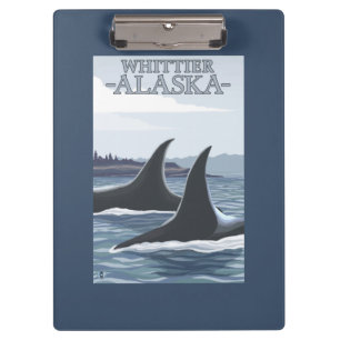 Orca Whales #1 - Whittier, Alaska Clipboard