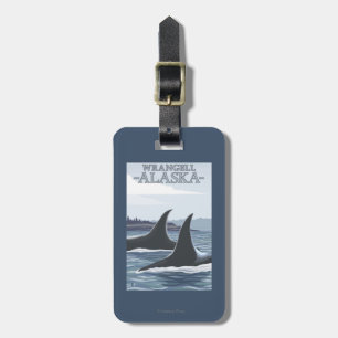 Orca Whales #1 - Wrangell, Alaska Luggage Tag