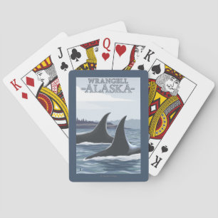 Orca Whales #1 - Wrangell, Alaska Playing Cards