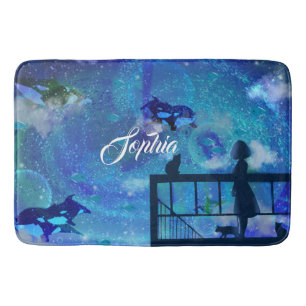 Orca Whales Bath Mat