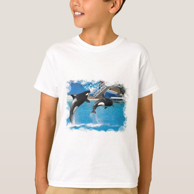 Orca Whales Children's T-Shirt (Front)