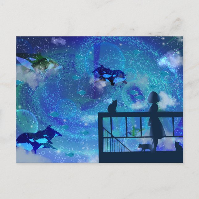 Orca Whales  Postcard (Front)