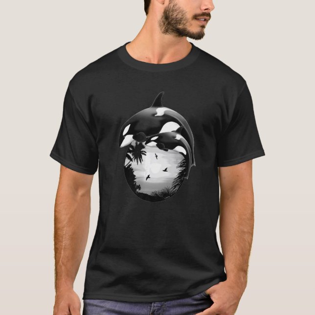 Orca Whales Samoa Polynesia Style Premium_1 T-Shirt (Front)