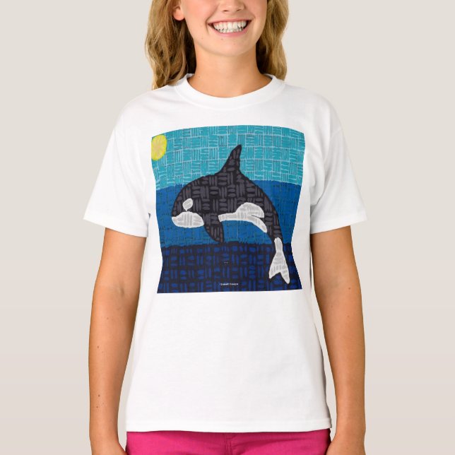 Orca (white) - Girl's Basic T-Shirt (Front)