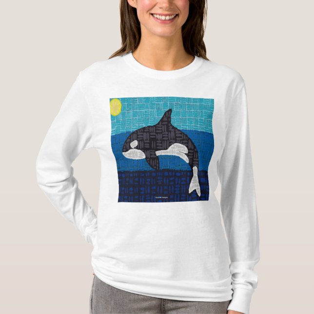 Orca (white) - Women's Long Sleeve Shirt (Front)