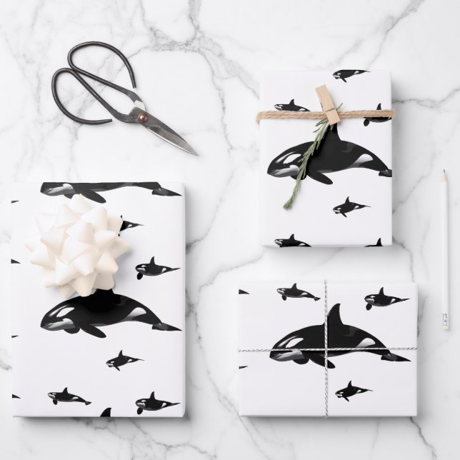 Orca Wrapping Paper Sheet (Front)