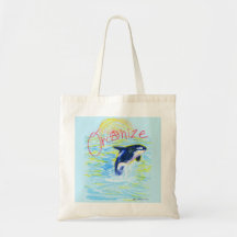 "Orcanize!" Anarchist Orca Tote Bag