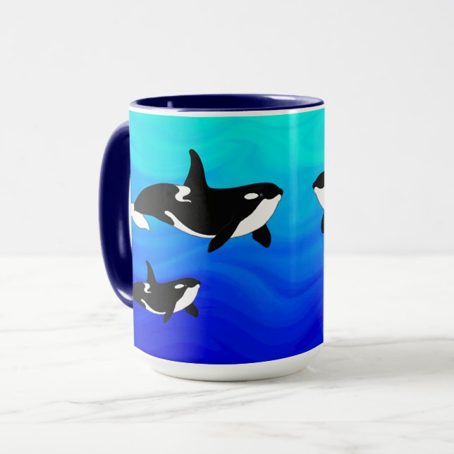 Orcas - 15 oz. Combo Mug (Front Left)