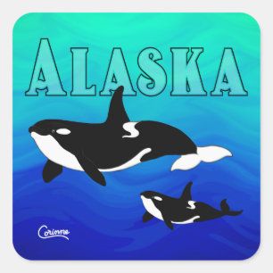 Orcas Alaska - Envelope Stickers