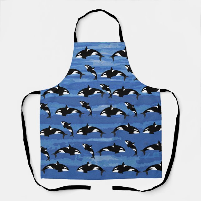Orcas All-Over Print Apron (Front)