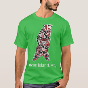 Orcas Island WA Native American Indian Brown Grizz T-Shirt