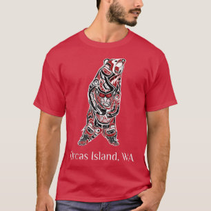 Orcas Island WA Native American Indian Brown Grizz T-Shirt