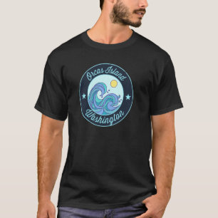 Orcas Island Wa Washington Souvenir Nautical Surfe T-Shirt