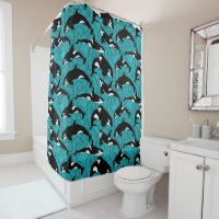 Orcas Killer Whales in the Ocean Patterned
