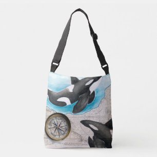 Orcas Map Crossbody Bag