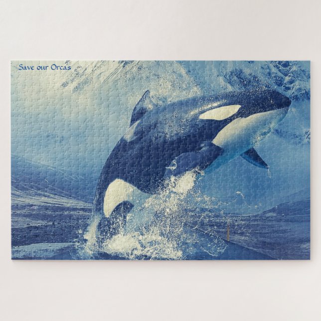Orcas or Killer Whales Jigsaw Puzzle (Horizontal)