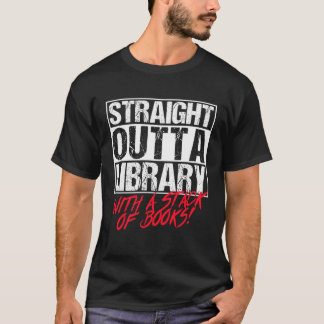 Orcas Straight Outta Library Book T-Shirt