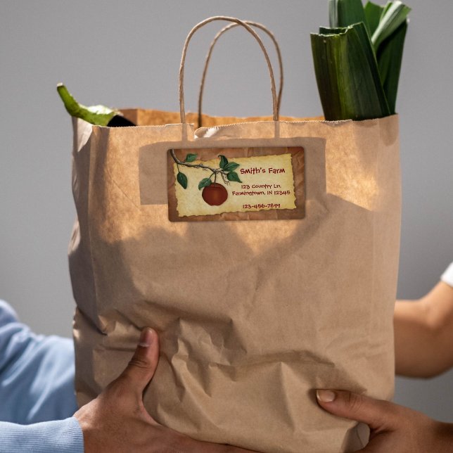 Orchard Apple Business Label (Creator Uploaded)