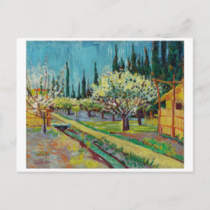 "ORCHARD BY CYPRESSES" BY VINCENT VAN GOGH POSTCARD