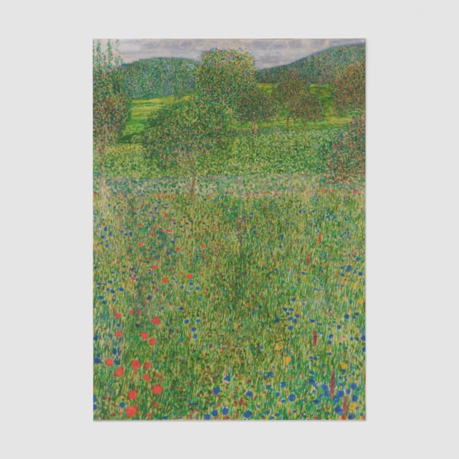 Orchard by Gustav Klimt Tissue Paper (Front)