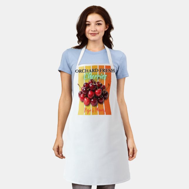 Orchard Fresh Cherries - Ripe & Plump Apron (Worn)