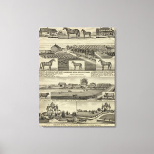 Orchard Hill and Cedar Grove, Kansas Canvas Print