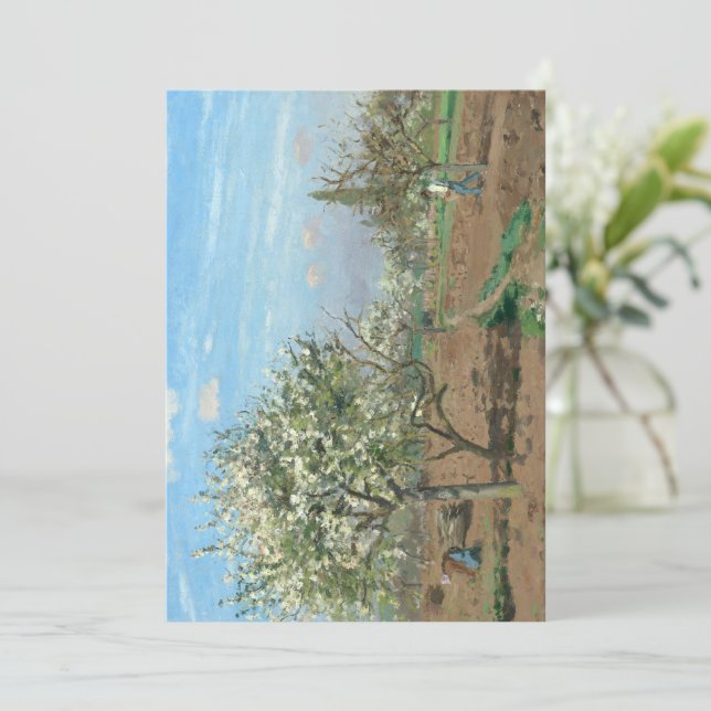 Orchard in Bloom, Louveciennes  Camille Pissarro   (Standing Front)