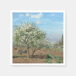 Orchard in Bloom, Louveciennes  Camille Pissarro   Napkin