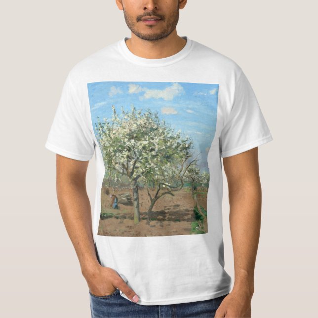 Orchard in Bloom, Louveciennes  Camille Pissarro   T-Shirt (Front)