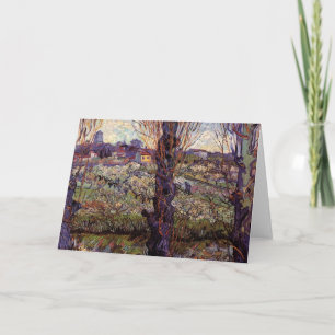 Orchard in Blossom, Arles by Vincent van Gogh Card