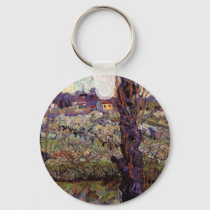 Orchard in Blossom, Arles by Vincent van Gogh Key Ring