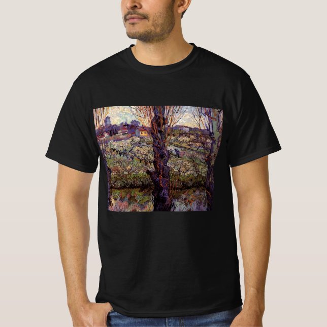 Orchard in Blossom, Arles by Vincent van Gogh T-Shirt (Front)