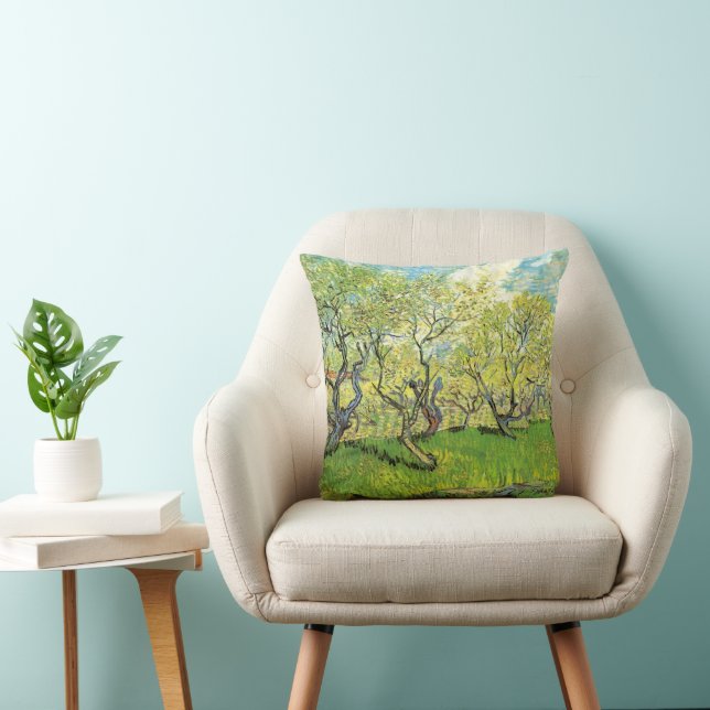 Orchard in Blossom by Vincent van Gogh Cushion (Chair)