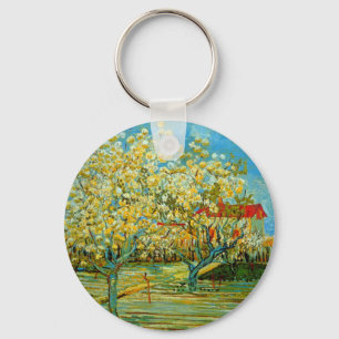 Orchard in Blossom by Vincent van Gogh Key Ring