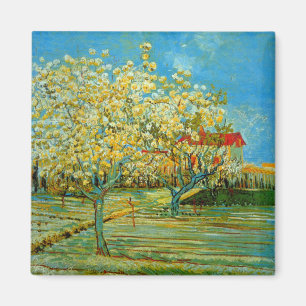 Orchard in Blossom by Vincent van Gogh Magnet