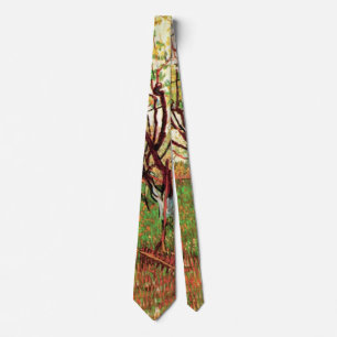 Orchard in Blossom by Vincent van Gogh Tie