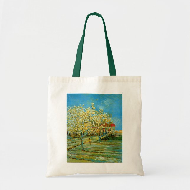 Orchard in Blossom by Vincent van Gogh Tote Bag (Front)