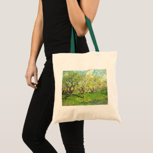 Orchard in Blossom by Vincent van Gogh Tote Bag