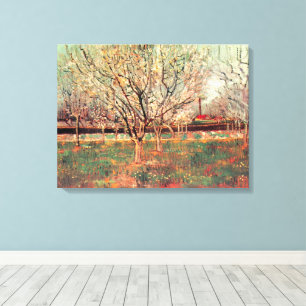 Orchard in Blossom, Plum Trees by Vincent van Gogh Canvas Print