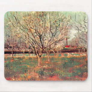 Orchard in Blossom, Plum Trees by Vincent van Gogh Mouse Mat